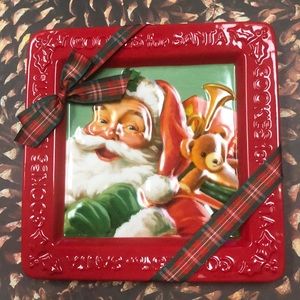 Cookies for Santa hallmark plate new with out tags never used great decoration